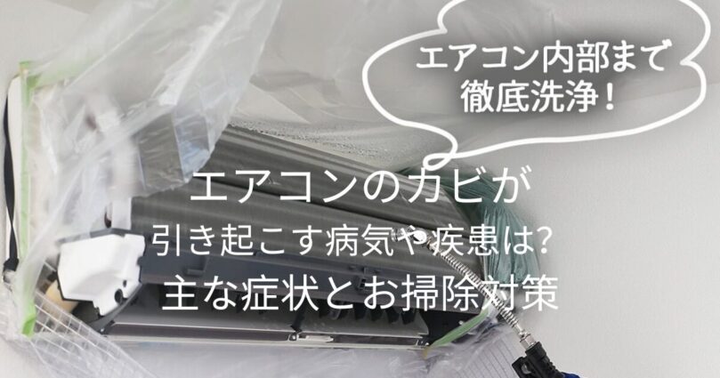 エアコンのカビが引き起こす病気や疾患は？主な症状とお掃除対策